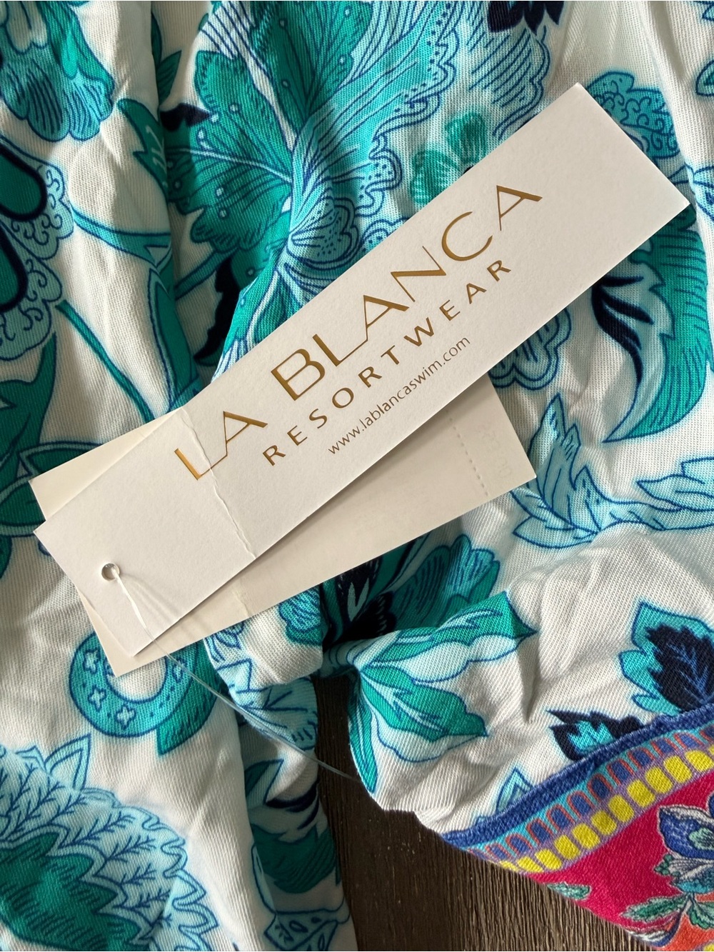La Blanca Santorini Kimono Cover-up NWT Coastal Boho - Picture 5 of 8
